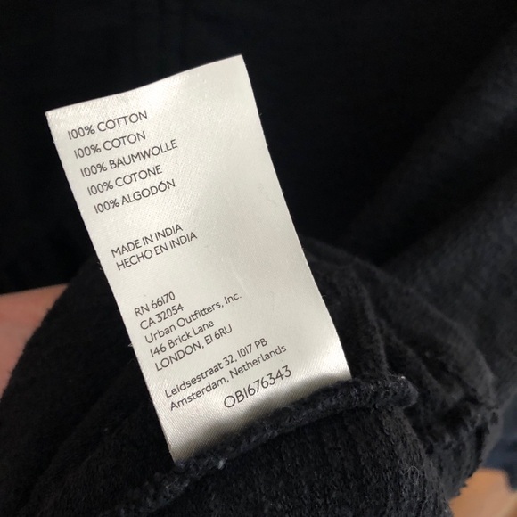 Anthropologie Pilcro Knit Long Sleeve Babydoll Top Black Oversized Puff Sleeve - Picture 14 of 14